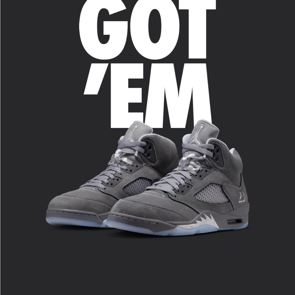 Retro 5 Wolf Grey